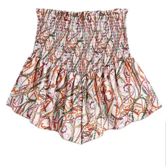 Zara Printed Tie Blouse & Skort Set - Picture 6 of 13